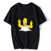 2020 Men's T Shirt simpsons print casual mens o-neck t shirts fashion men's tops men T-shirt short sleeve men tshirt