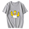 2020 Men's T Shirt simpsons print casual mens o-neck t shirts fashion men's tops men T-shirt short sleeve men tshirt