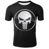 New skull T-shirt men's skull T-shirt punk 3D printed T-shirt retro Gothic men's summer printed round neck shirt